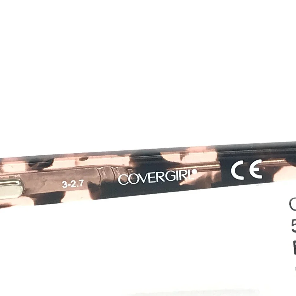 Covergirl Eyeglasses Frames CG1537-1 071 Black Red Silver Cat Tortoise 54-16-140